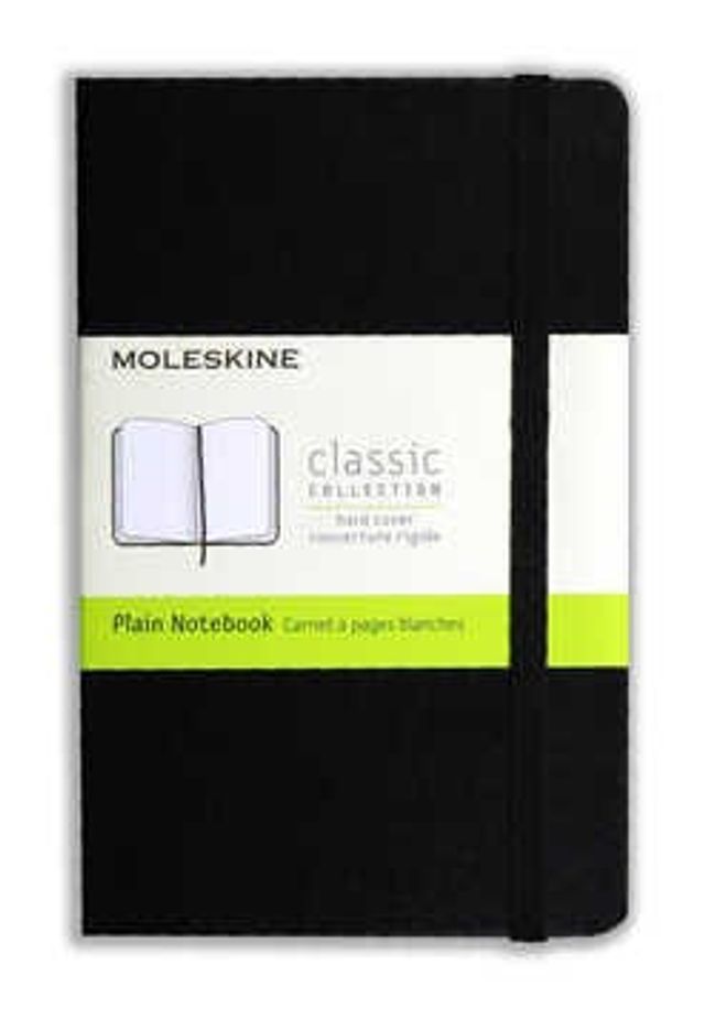 Libreta Pocket Negra Hoja Blanca Pasta Dura Moleskine, Cuadernos y  Libretas