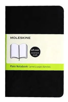 Libreta ClÃ¡sica Bolsillo Negra Hoja Blanca Pasta Suave