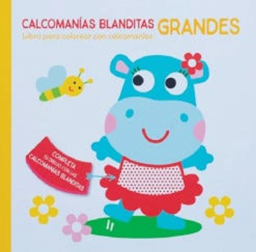 Calcomanías blanditas grandes: Hipopótamo