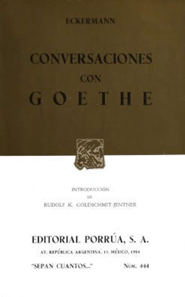 Conversaciones con Goethe