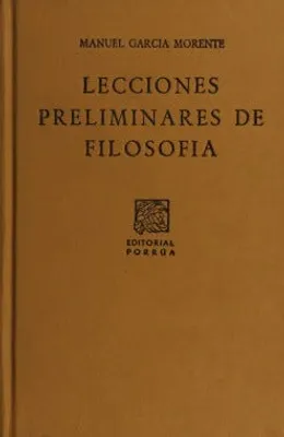 Lecciones preliminares de filosofía