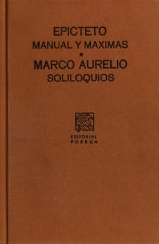 Manual y máximas · Soliloquios