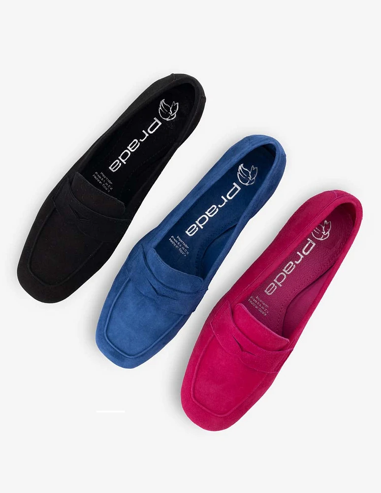 Mocasín en piel ante color negro para mujer