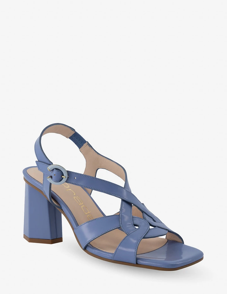 Sandalia en piel florantik color azul para mujer