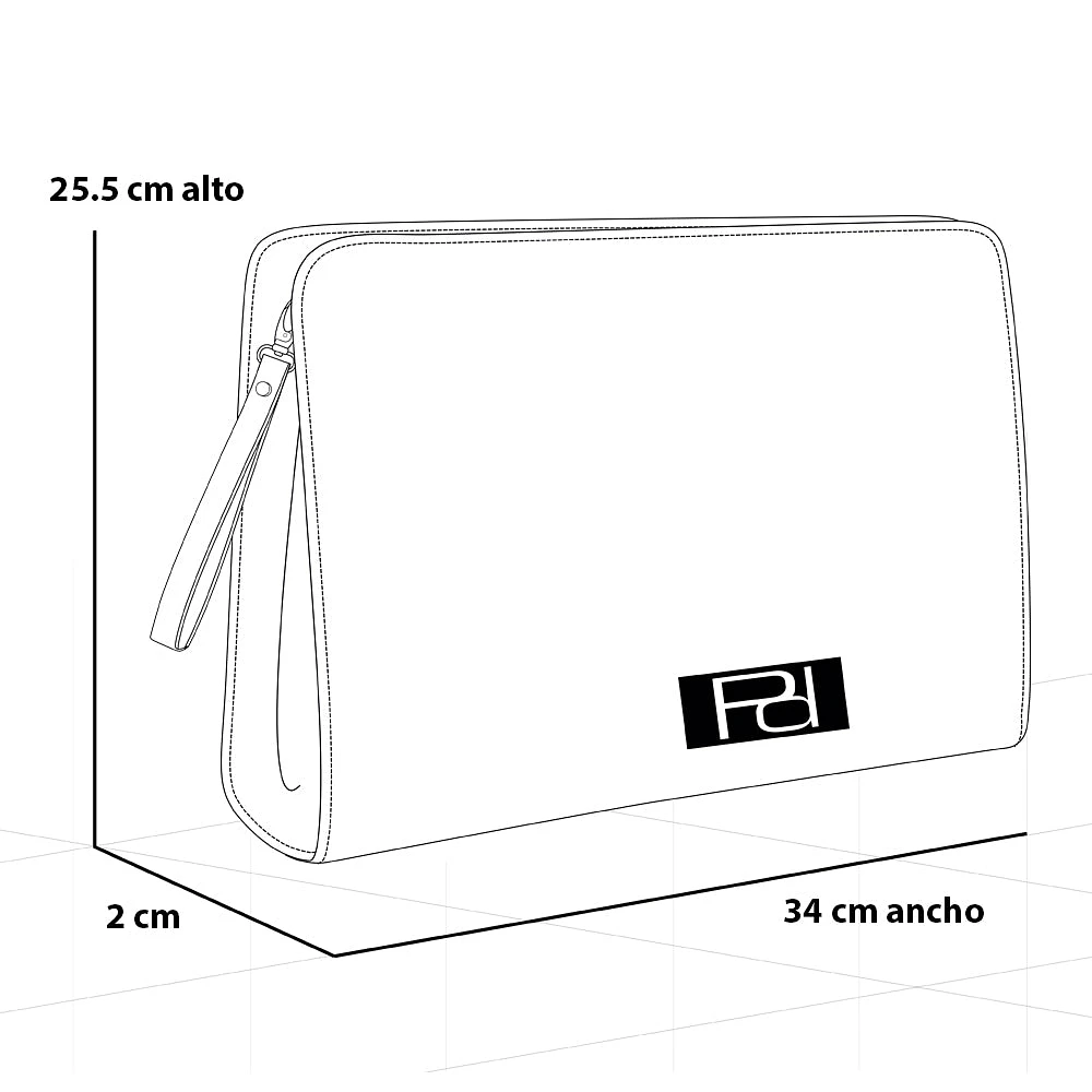 Estuche porta lap top en textil color verde con efecto tornasol unisex