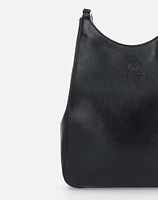 Bolso al hombro en piel negra de acabado pulido perfecto Colección de Aniversario Prada