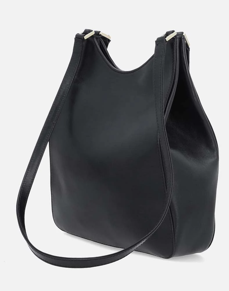 Bolso al hombro en piel negra de acabado pulido perfecto Colección de Aniversario Prada