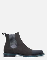 Bota chelsea gris punta de gomato para hombre