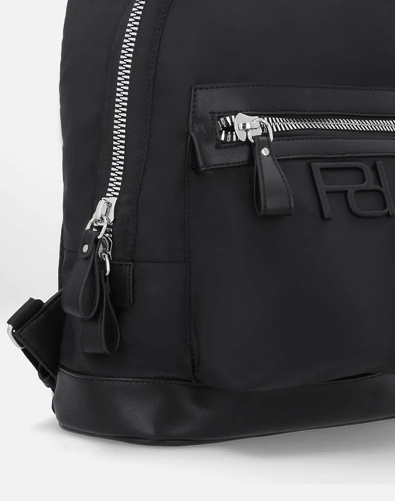 Back pack color negro en textil para Hombre