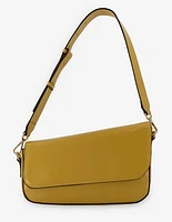 Bolso de hombro en piel florantik color amarillo asimétrico para mujer