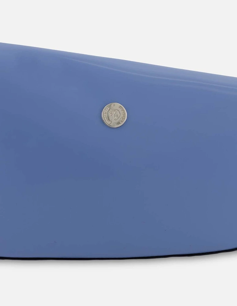 Bolso de hombro en piel florantik color azul asimétrico para mujer