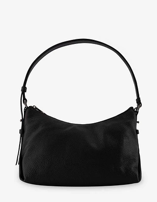 Bolso tipo bandolera en piel color negro para mujer