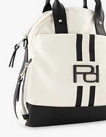 Mochila en nylon color blanco con logo Pd para mujer