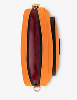 Bolso bandolera en nylon color naranja para mujer