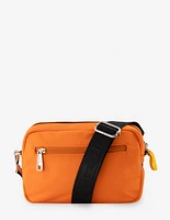 Bolso bandolera en nylon color naranja para mujer