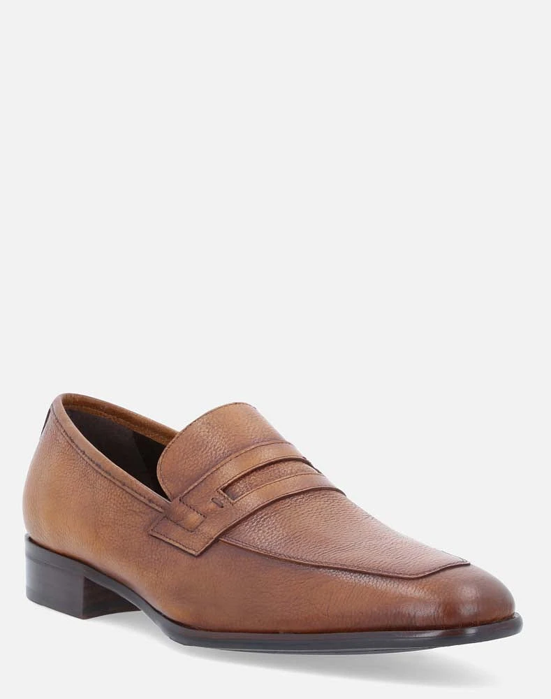 Mocasín cuero en piel napa para hombre