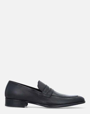 Mocasín negro en piel napa para hombre