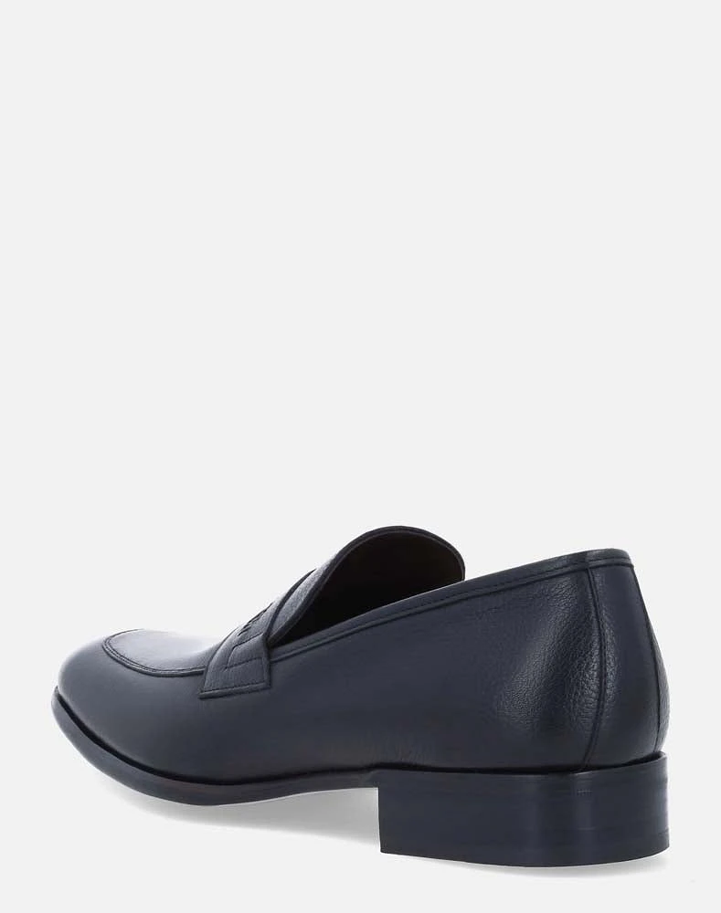 Mocasín negro en piel napa para hombre