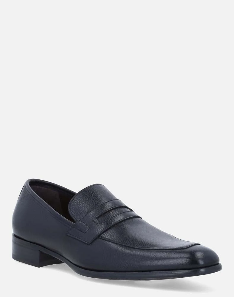 Mocasín negro en piel napa para hombre