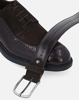 Zapato Blucher marrón de ante para hombre