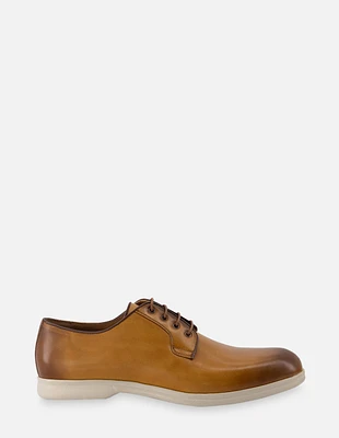 Blucher en piel napa color cuero para hombre