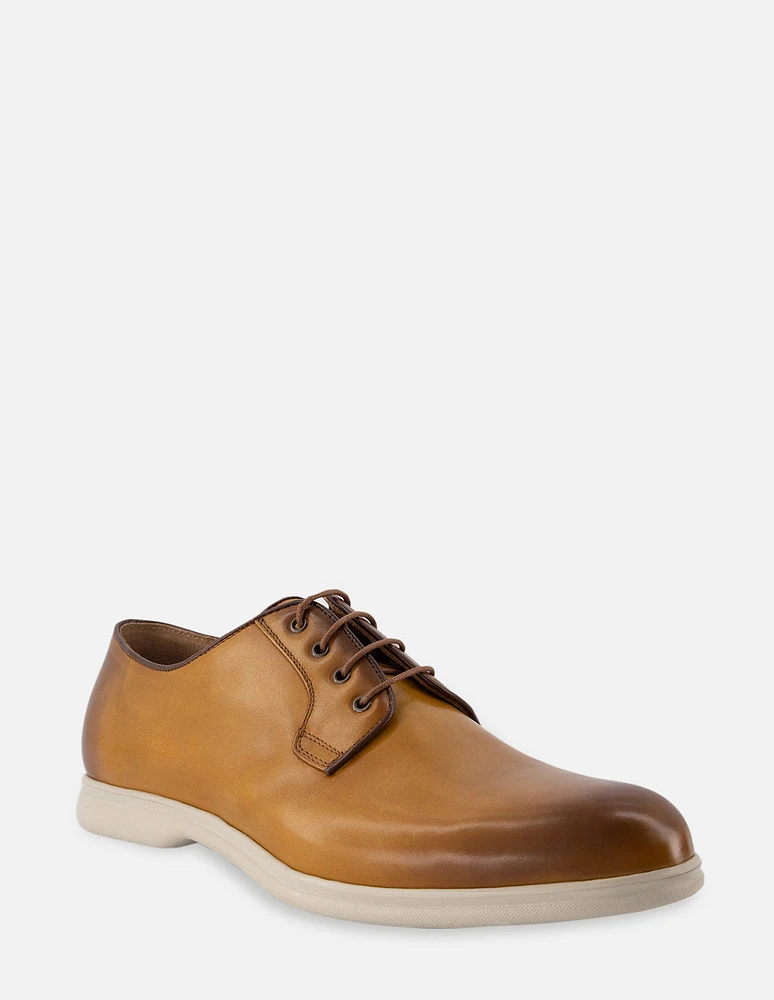 Blucher en piel napa color cuero para hombre