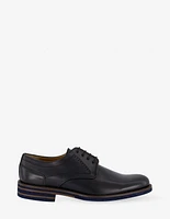 Blucher en piel napa color negro con calado para hombre