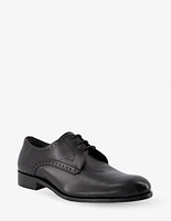 Blucher formal en piel napa color negro con calado para hombre