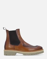 Bota chelsea cuero con bordón para hombre