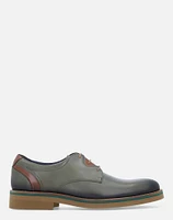 Zapato Blucher kaki con contrastes para hombre