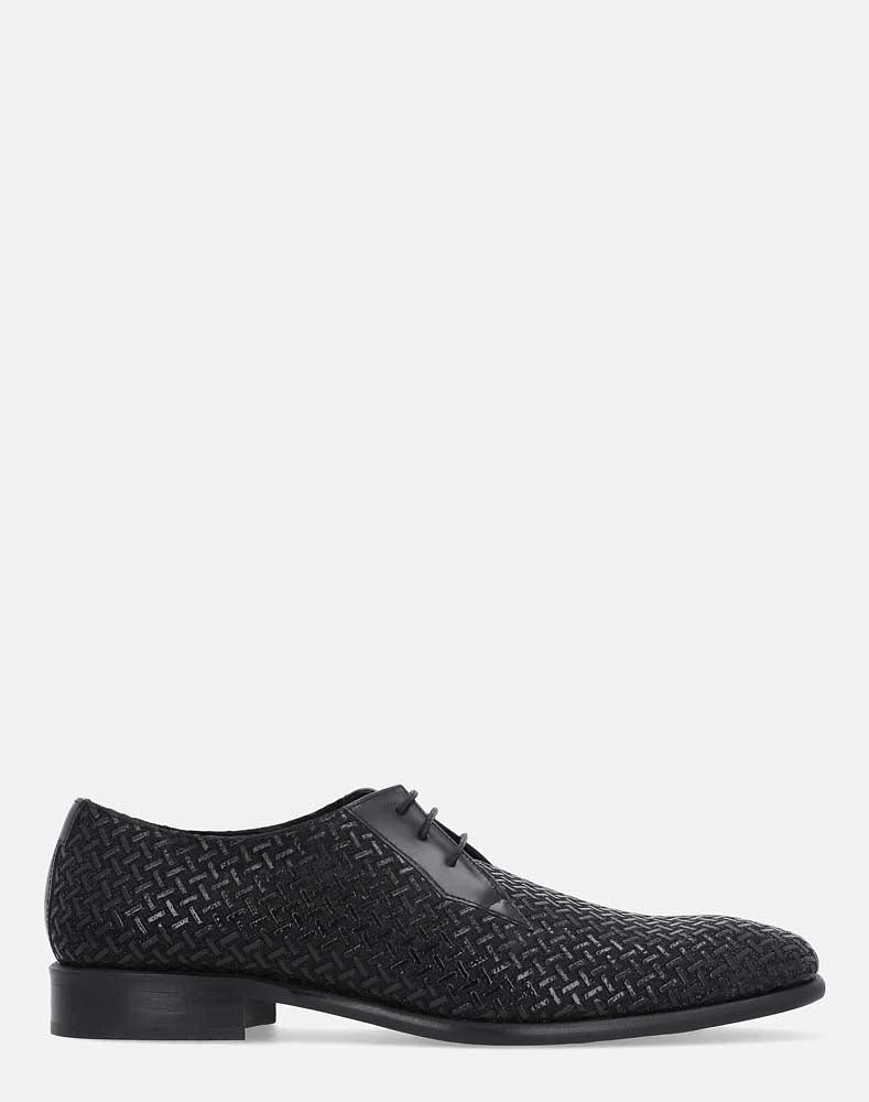 Zapato Blucher negro de fiesta para hombre