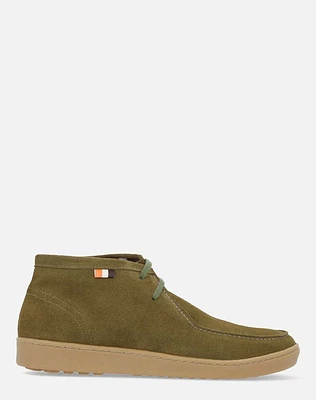 Zapato wallabee kaki de ante para hombre