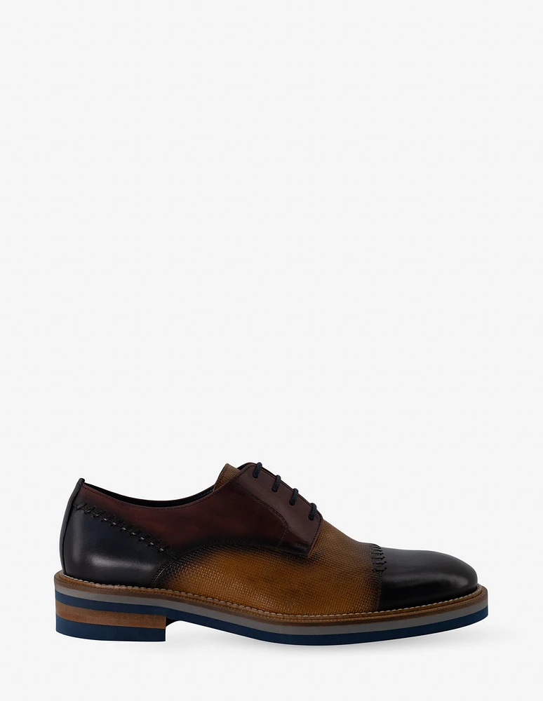 Blucher en piel napa multicolor para hombre