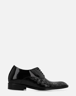 Blucher en piel de charol color negro