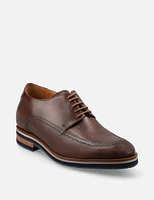 Blucher +7 en piel grabada con bordón color caoba