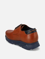 Blucher en piel napa color cuero