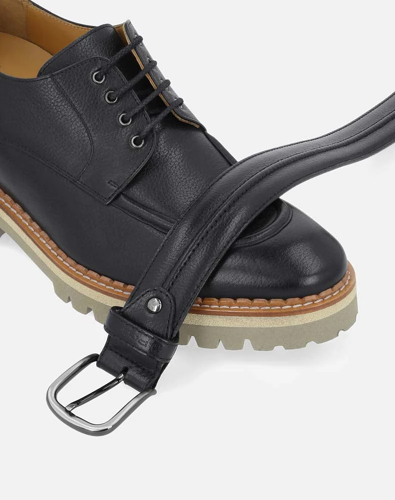 Zapato Blucher negro +SIE7E para hombre