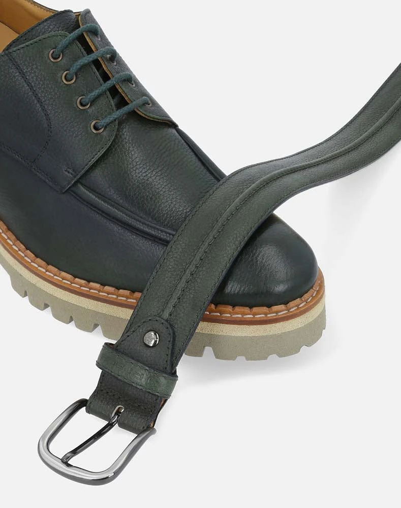 Zapato Blucher verde +SIE7E para hombre