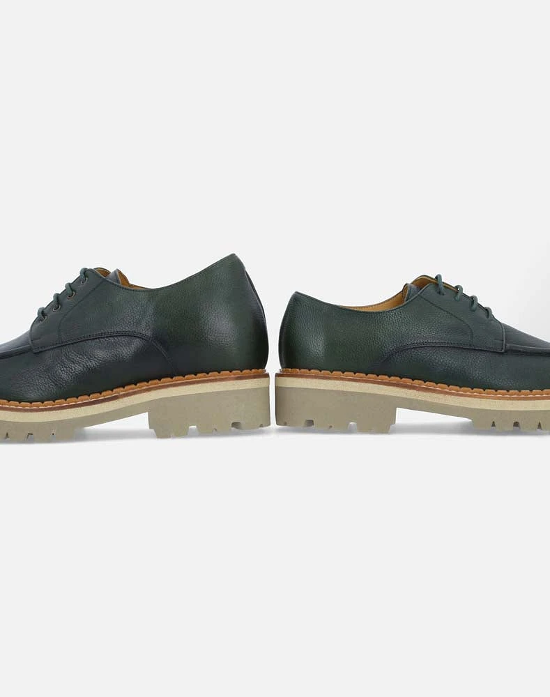 Zapato Blucher verde +SIE7E para hombre