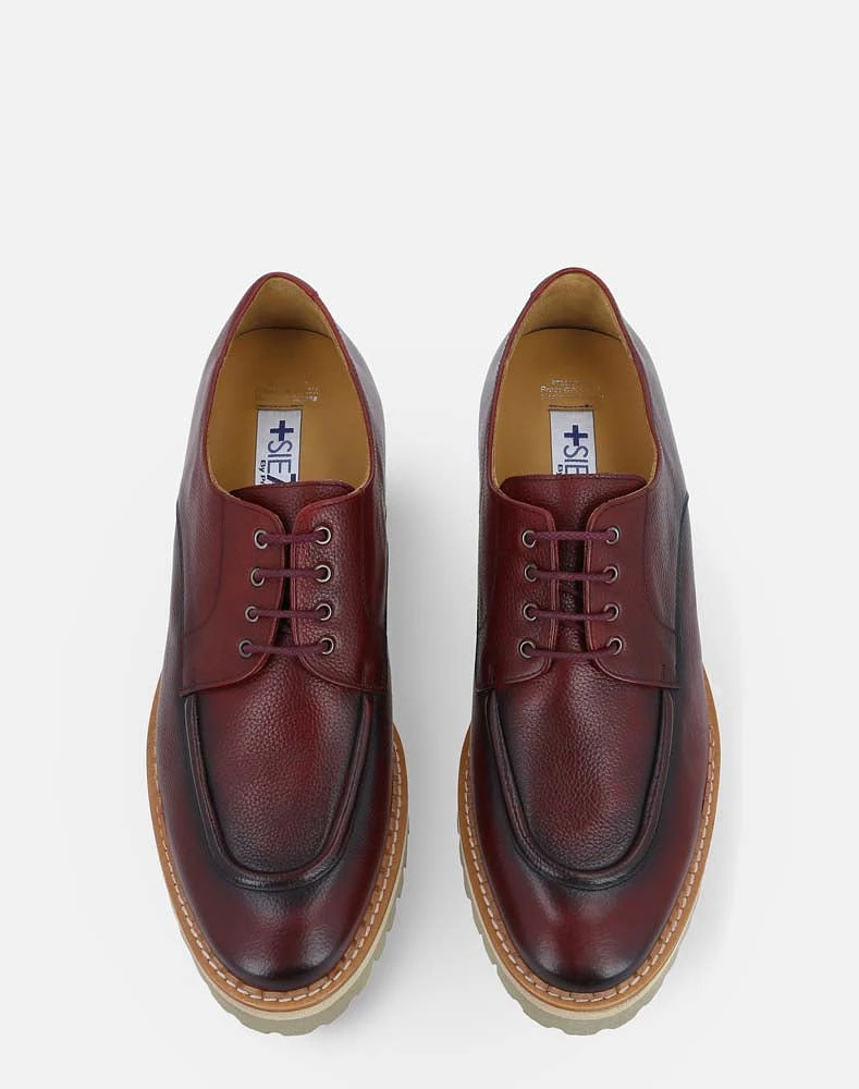 Zapato Blucher vino +SIE7E para hombre