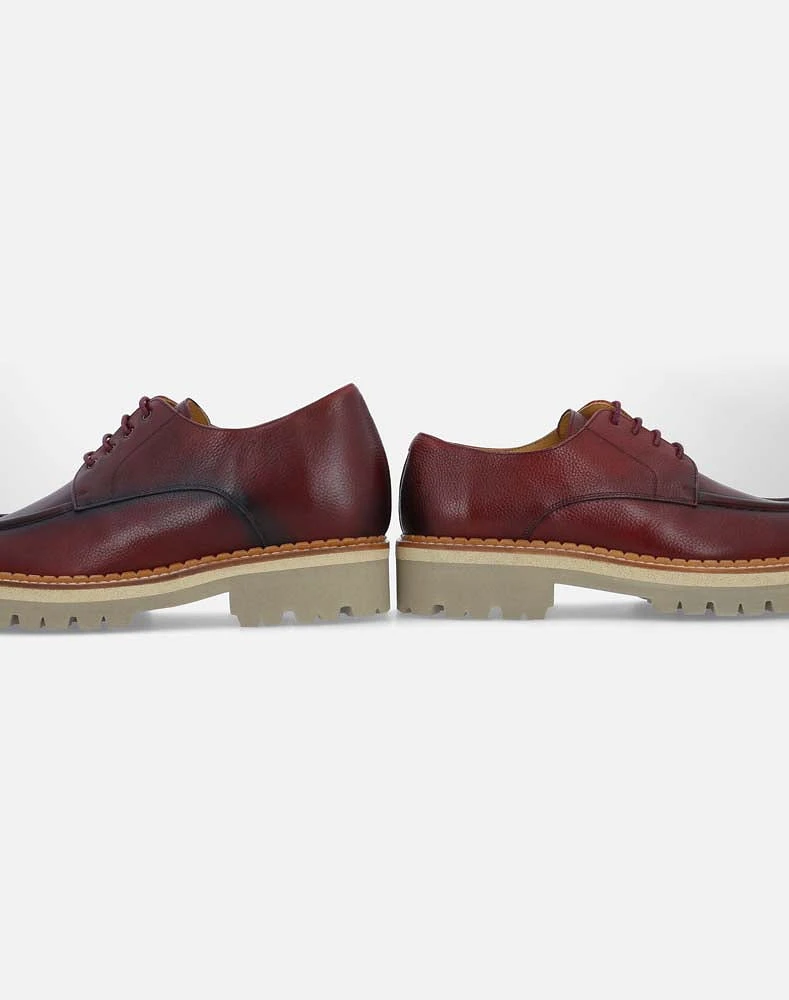 Zapato Blucher vino +SIE7E para hombre