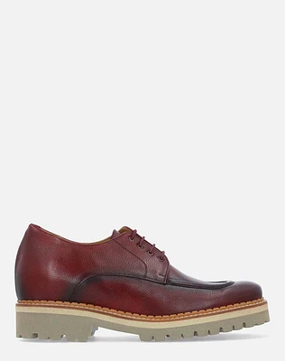 Zapato Blucher vino +SIE7E para hombre