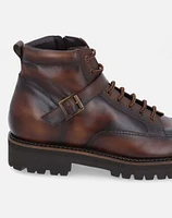 Bota de combate +SIE7E cuero para hombre