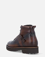 Bota de combate +SIE7E cuero para hombre