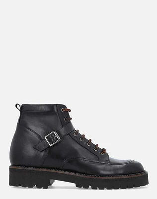 Bota de combate +SIE7E negro para hombre