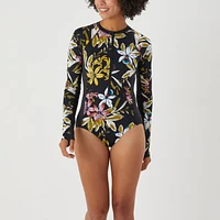 Women's AKHG Lost Lake Long Sleeve One-Piece Swimsuit