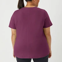 Women's Plus Lightweight Longtail T Scoopneck T-Shirt