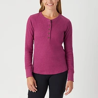 Women's Burly Thermal Long Sleeve Henley