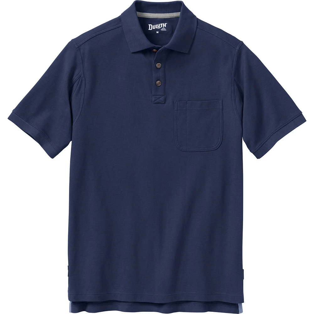 Men's No Polo Shirt Short Sleeve with Pocket