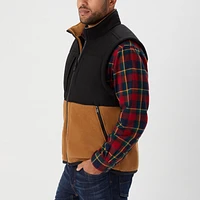 Men's Bear Hide Fleece Vest